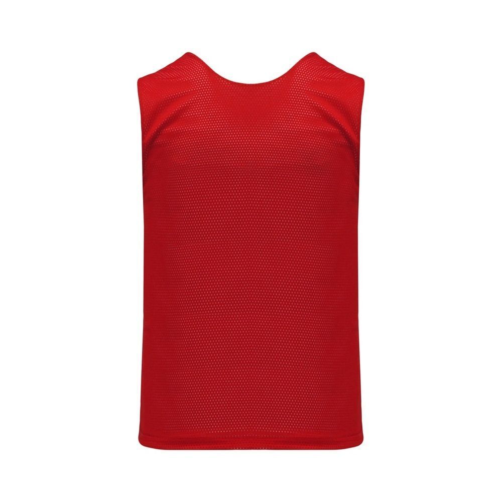Red and White Reversible Field Lacrosse Jersey, Adult Size Medium